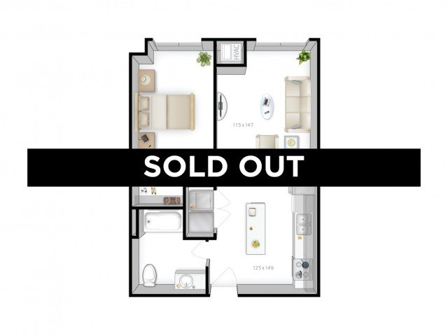 1 Bedroom 1 Bathroom Apartment for rent at The Bridges in Minneapolis, MN