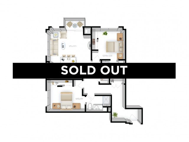 2 Bedrooms 2 Bathrooms Apartment for rent at The Bridges in Minneapolis, MN