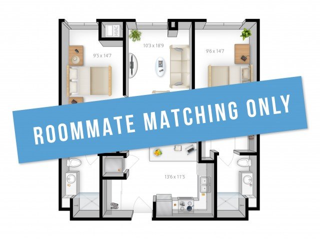 2 Bedrooms 2 Bathrooms Apartment for rent at The Bridges in Minneapolis, MN