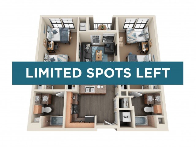 2 Bedrooms 2 Bathrooms Apartment for rent at Fifty Twenty-Five in San Diego, CA