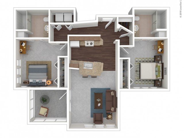 2 Bedrooms 2 Bathrooms Apartment for rent at Z Islander in Bryan, TX