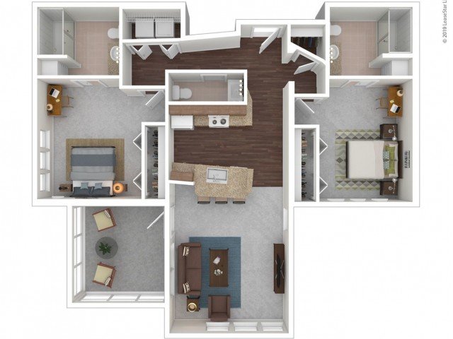 2 Bedrooms 2 Bathrooms Apartment for rent at Z Islander in Bryan, TX