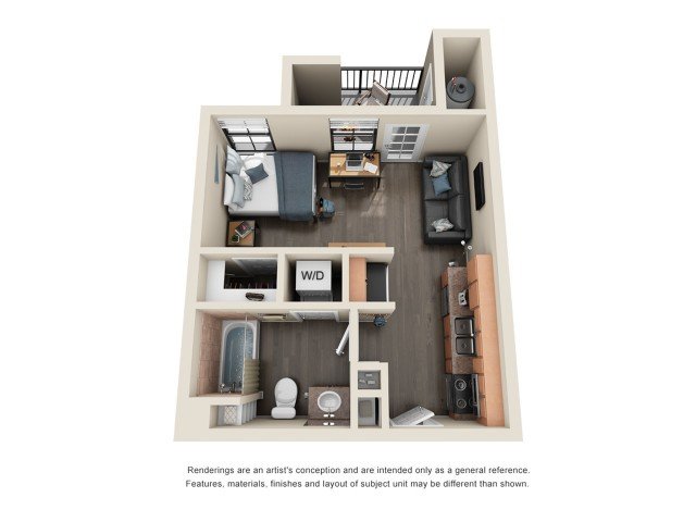 Studio 1 Bathroom Apartment for rent at Fifty Twenty-Five in San Diego, CA