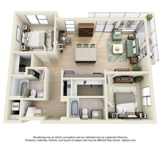 2 Bedrooms 2 Bathrooms Apartment for rent at Line 28 at LoHi in Denver, CO