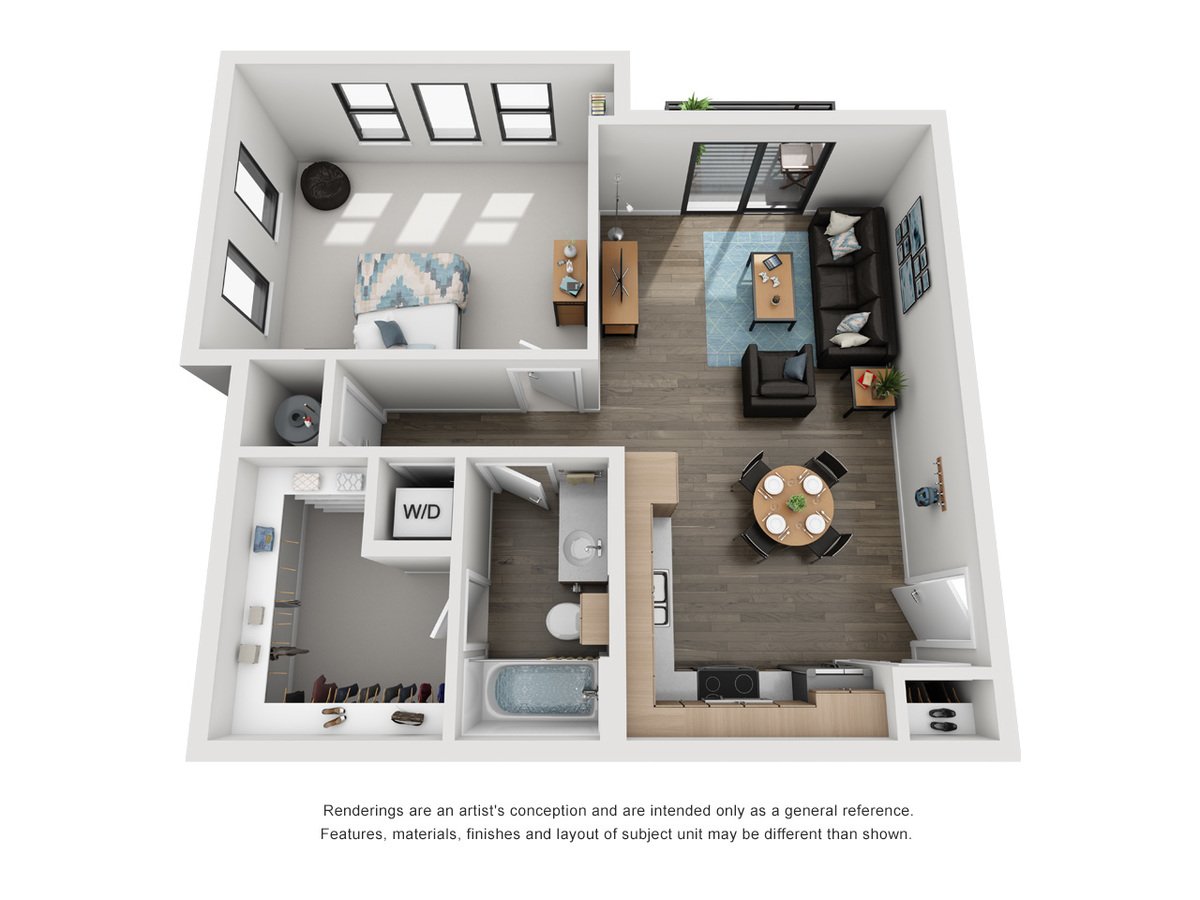 1 Bedroom 1 Bathroom Apartment for rent at Elevate at Pena Station in Denver, CO