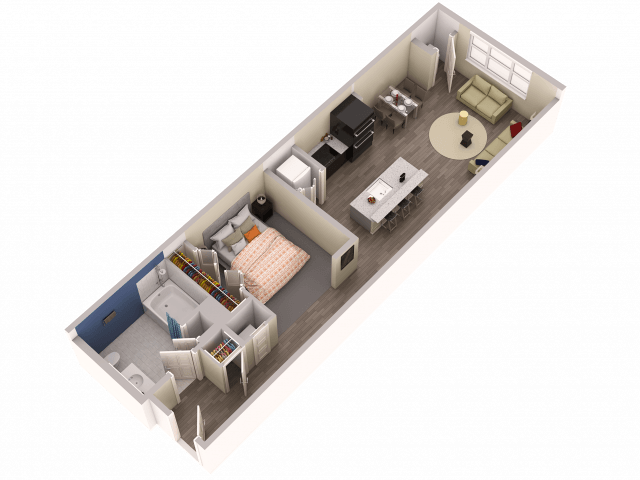 Studio 1 Bathroom Apartment for rent at College and Crown in New Haven, CT
