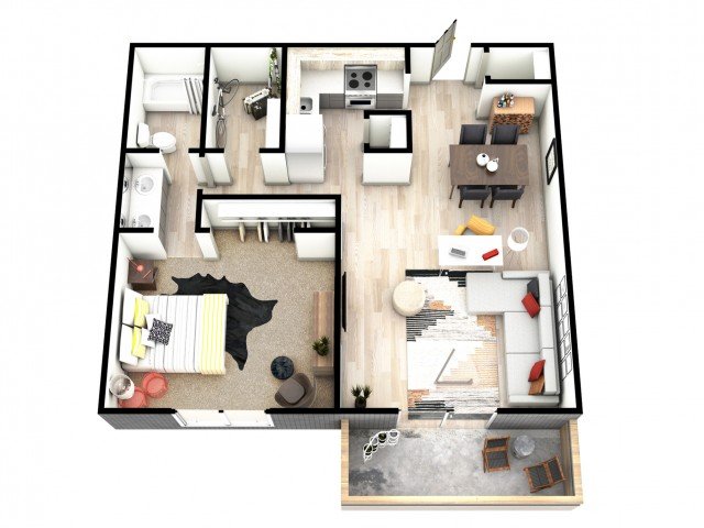 1 Bedroom 1 Bathroom Apartment for rent at Mint Urban Infinity I in Denver, CO