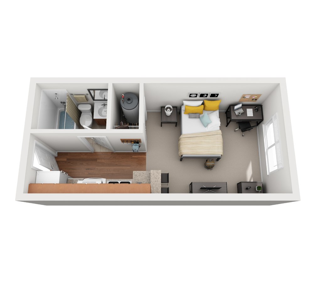 Studio 1 Bathroom Apartment for rent at Vivo Toledo in Toledo, OH