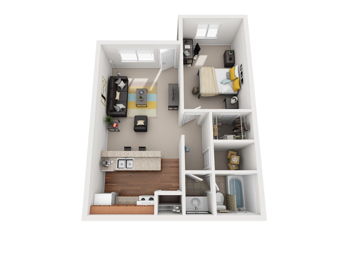 1 Bedroom 1 Bathroom Apartment for rent at Vivo Toledo in Toledo, OH