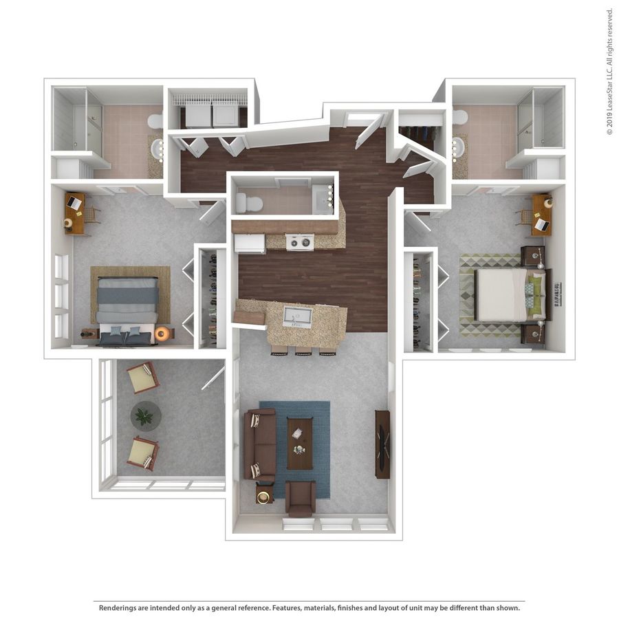 2 Bedrooms 2 Bathrooms Apartment for rent at Z Islander in Bryan, TX