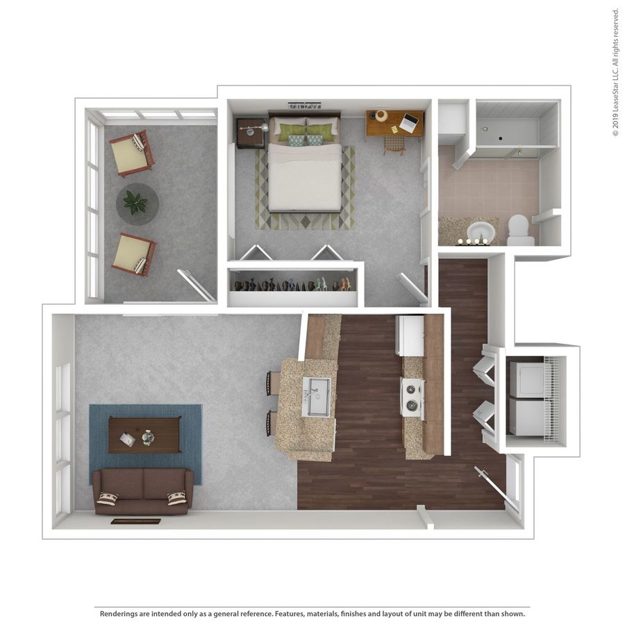 1 Bedroom 1 Bathroom Apartment for rent at Z Islander in Bryan, TX