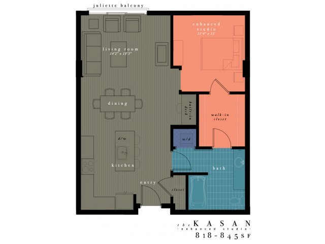 Studio 1 Bathroom Apartment for rent at One Observatory Park in Denver, CO