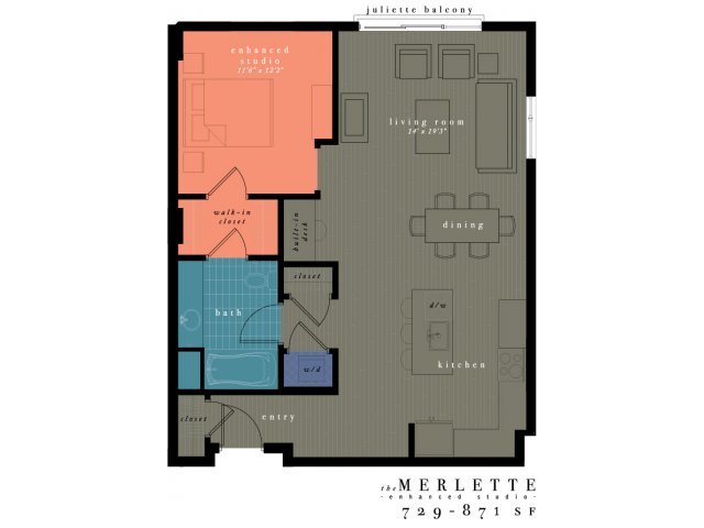 Studio 1 Bathroom Apartment for rent at One Observatory Park in Denver, CO