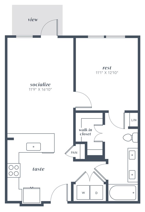 1 Bedroom 1 Bathroom Apartment for rent at Alexan Julian in Denver, CO