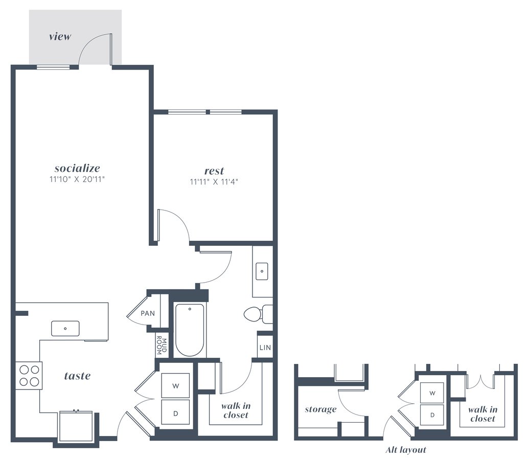 1 Bedroom 1 Bathroom Apartment for rent at Alexan Julian in Denver, CO
