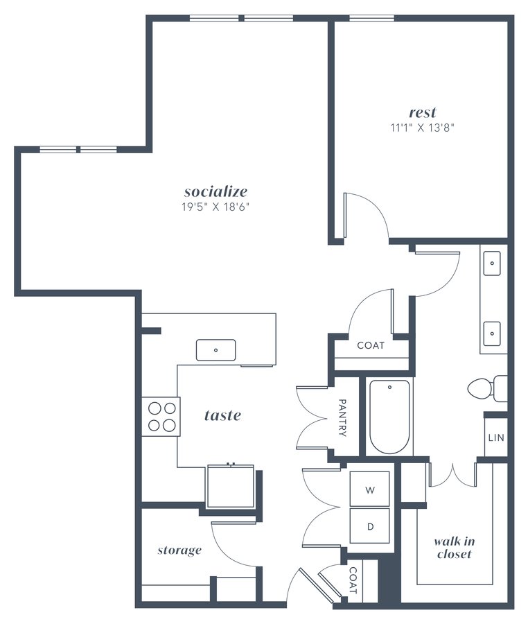 1 Bedroom 1 Bathroom Apartment for rent at Alexan Julian in Denver, CO
