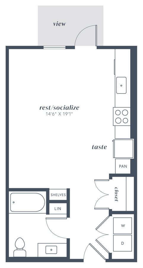 Studio 1 Bathroom Apartment for rent at Alexan Julian in Denver, CO