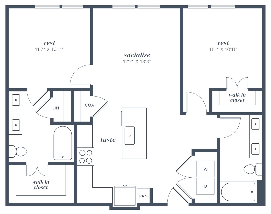 2 Bedrooms 2 Bathrooms Apartment for rent at Alexan Julian in Denver, CO