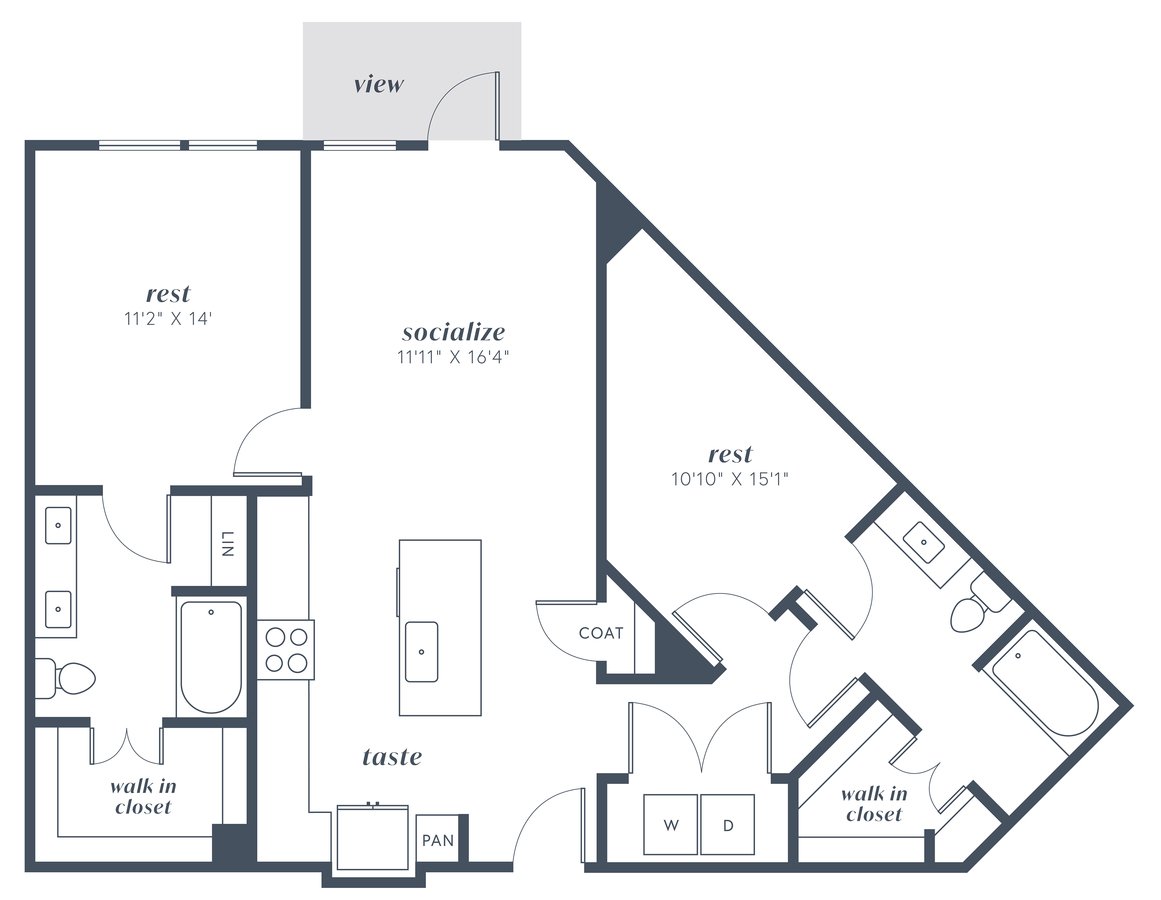 2 Bedrooms 2 Bathrooms Apartment for rent at Alexan Julian in Denver, CO
