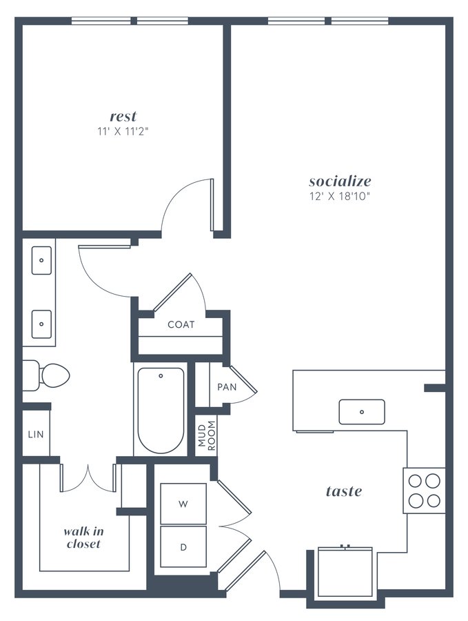 1 Bedroom 1 Bathroom Apartment for rent at Alexan Julian in Denver, CO