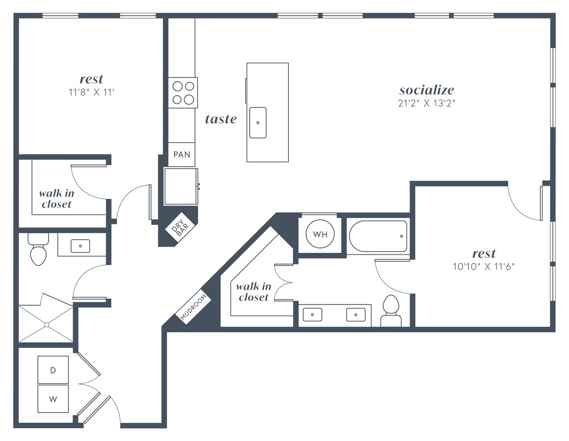 2 Bedrooms 2 Bathrooms Apartment for rent at Alexan Julian in Denver, CO