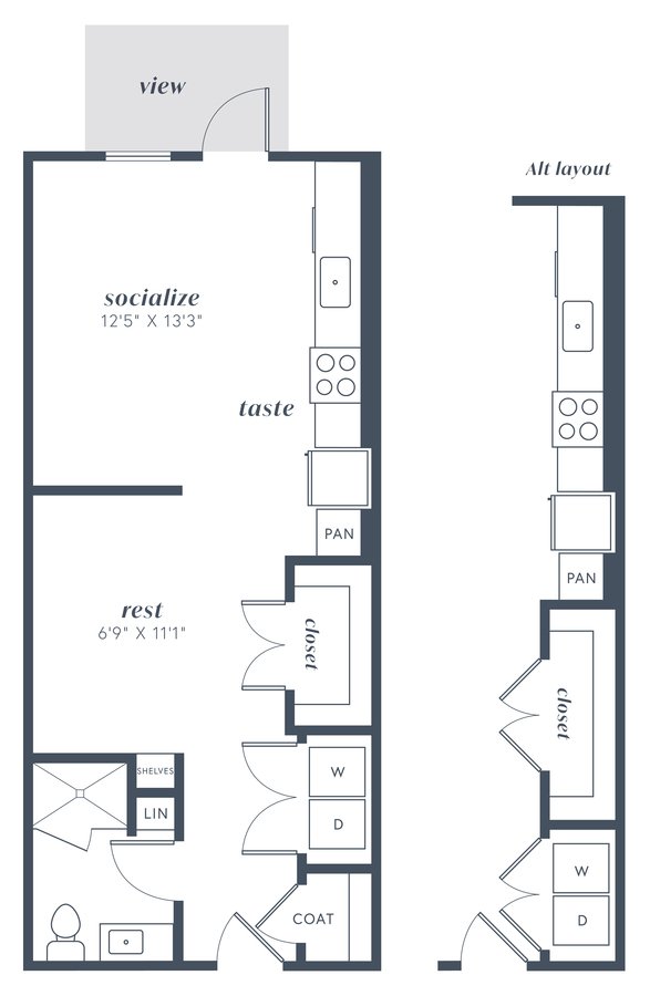 Studio 1 Bathroom Apartment for rent at Alexan Julian in Denver, CO