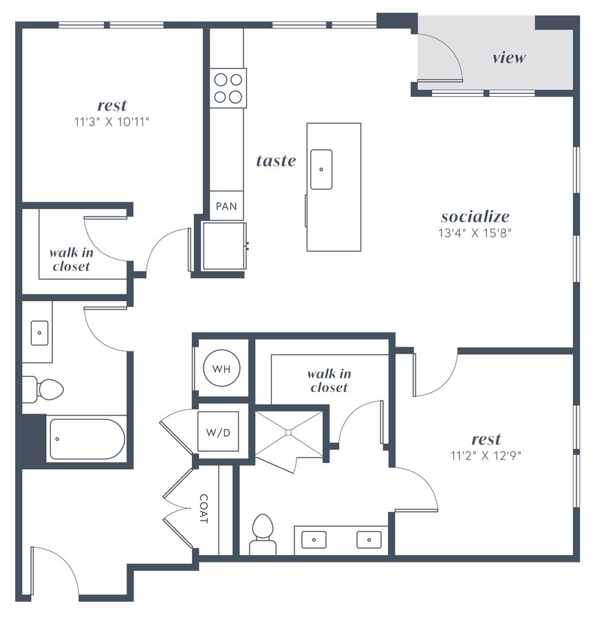 2 Bedrooms 2 Bathrooms Apartment for rent at Alexan Julian in Denver, CO