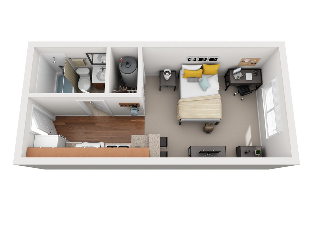 Studio 1 Bathroom Apartment for rent at Vivo Toledo in Toledo, OH