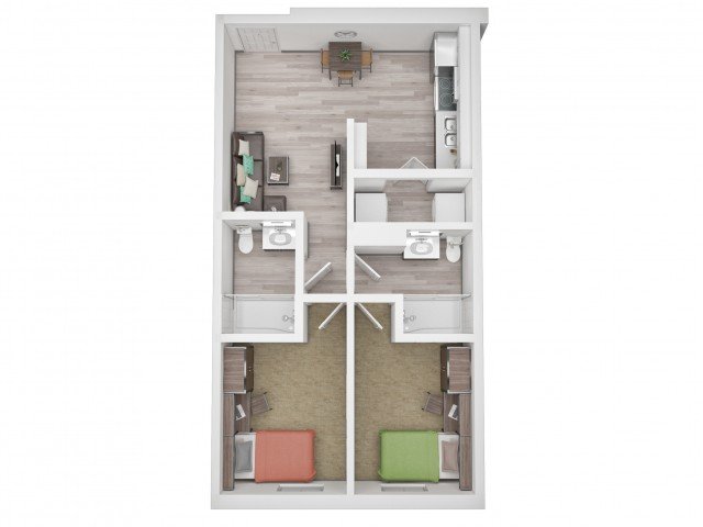 2 Bedrooms 2 Bathrooms Apartment for rent at The Tradition in College Station, TX