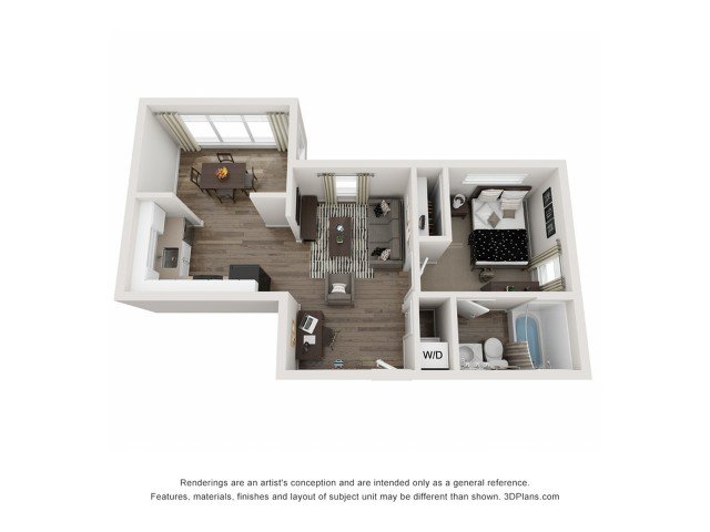 1 Bedroom 1 Bathroom Apartment for rent at Gather Oxford in Oxford, MS