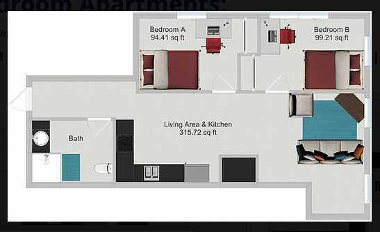 2 Bedrooms 1 Bathroom Apartment for rent at Northstar Dinkytown in Minneapolis, MN