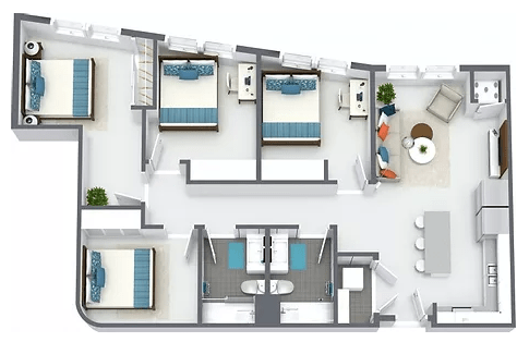 4 Bedrooms 2 Bathrooms Apartment for rent at Northstar Dinkytown in Minneapolis, MN