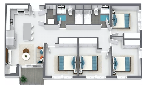 4 Bedrooms 2 Bathrooms Apartment for rent at Northstar Dinkytown in Minneapolis, MN