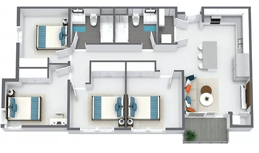 4 Bedrooms 2 Bathrooms Apartment for rent at Northstar Dinkytown in Minneapolis, MN
