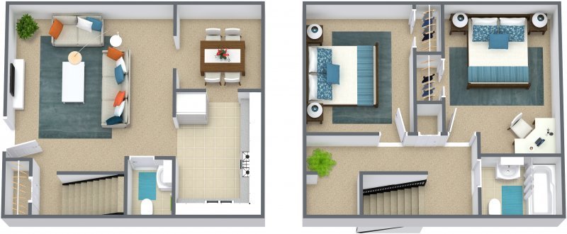 2 Bedrooms 1 Bathroom Apartment for rent at Courtyard Apartments in Kansas City, MO