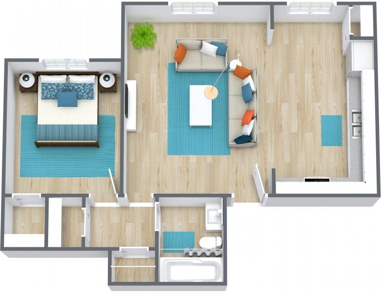 1 Bedroom 1 Bathroom Apartment for rent at Sol Towers in Kansas City, MO