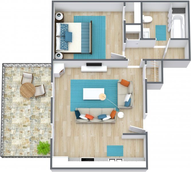 1 Bedroom 1 Bathroom Apartment for rent at Sol Towers in Kansas City, MO