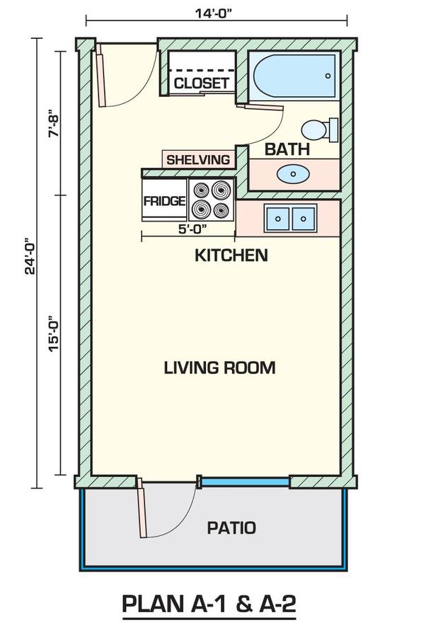 Studio 1 Bathroom Apartment for rent at Sahara in Tucson, AZ