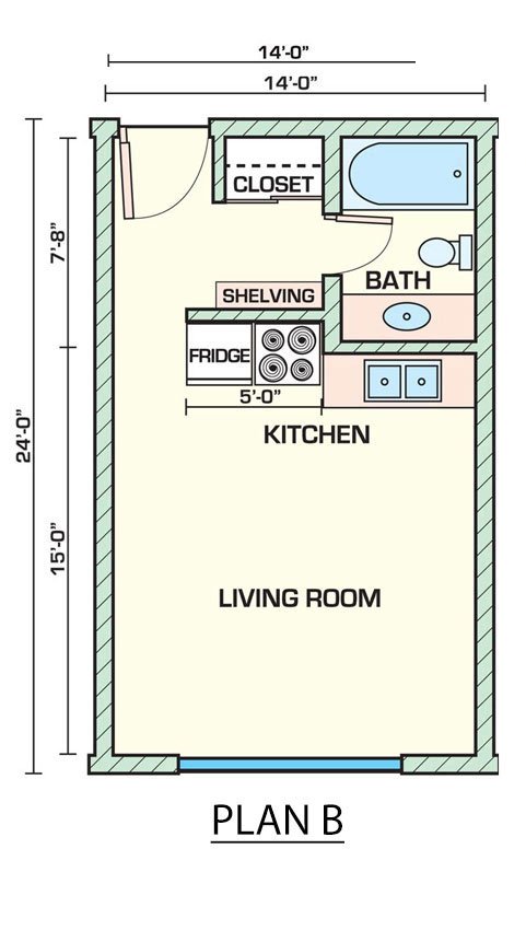 Studio 1 Bathroom Apartment for rent at Sahara in Tucson, AZ