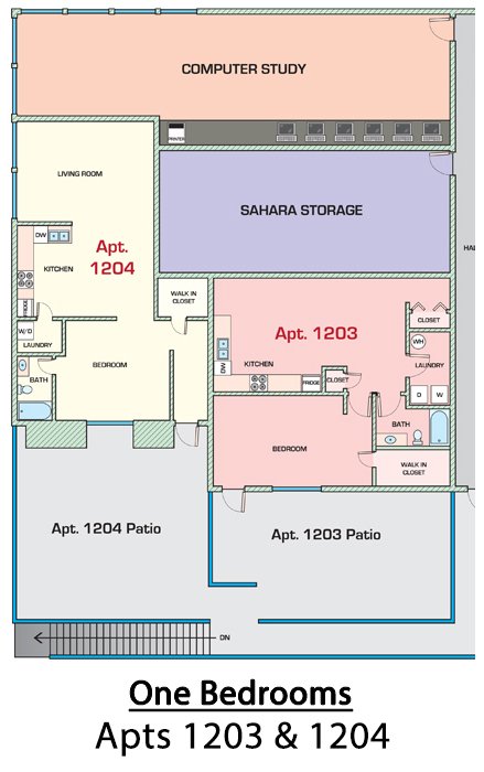 1 Bedroom 1 Bathroom Apartment for rent at Sahara in Tucson, AZ