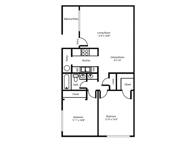 2 Bedrooms 1 Bathroom Apartment for rent at Canyon Heights in Tucson, AZ