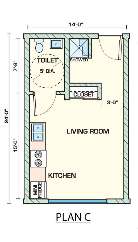 Studio 1 Bathroom Apartment for rent at Sahara in Tucson, AZ