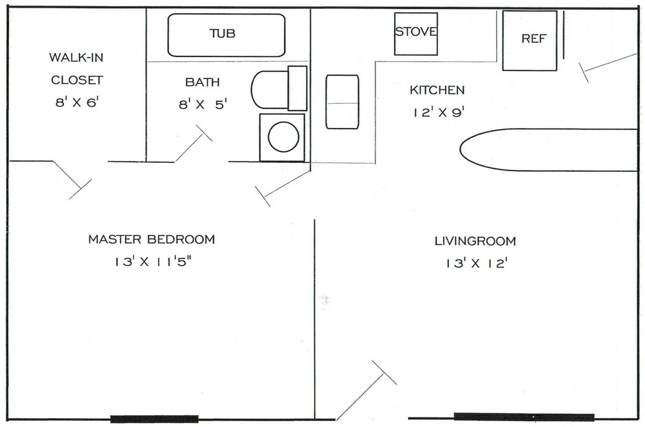 1 Bedroom 1 Bathroom Apartment for rent at Sierra Pointe in Tucson, AZ