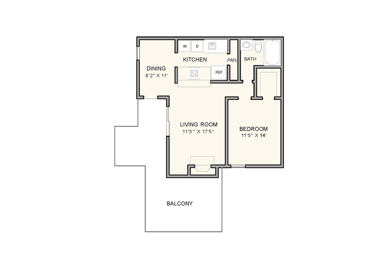 1 Bedroom 1 Bathroom Apartment for rent at Greenbrook at Shelby Farms in Memphis, TN