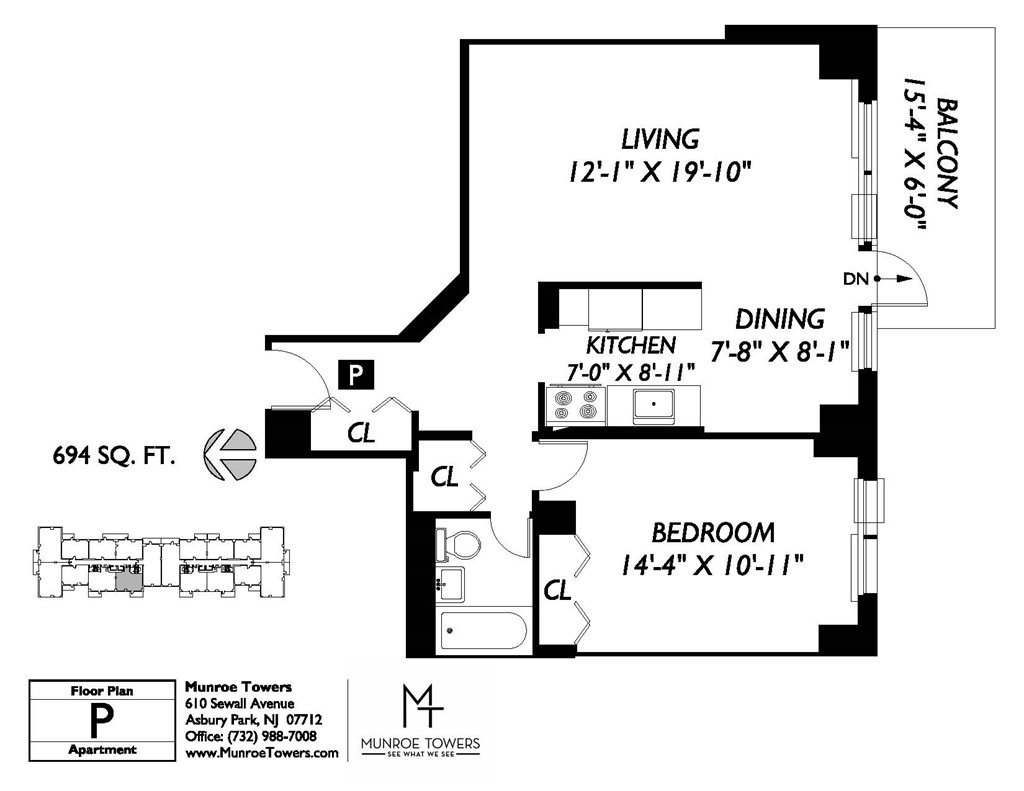 Munroe Towers Apartments Asbury Park, NJ