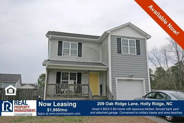 3 Bd/2.5 Ba Home With Fenced Yard & Attached Garage Apartment for rent in Holly Ridge, NC