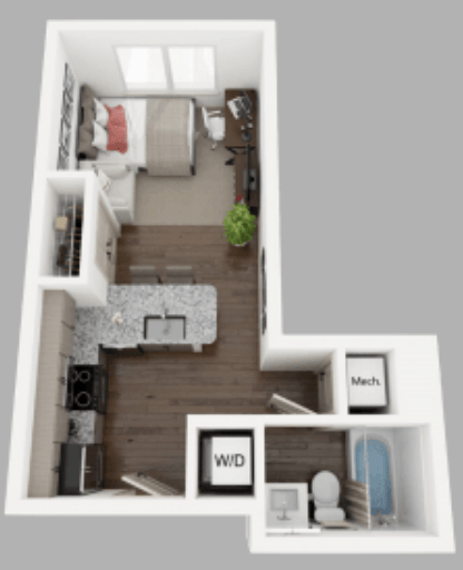 Studio 1 Bathroom Apartment for rent at Anvil 38 in Lafayette, IN