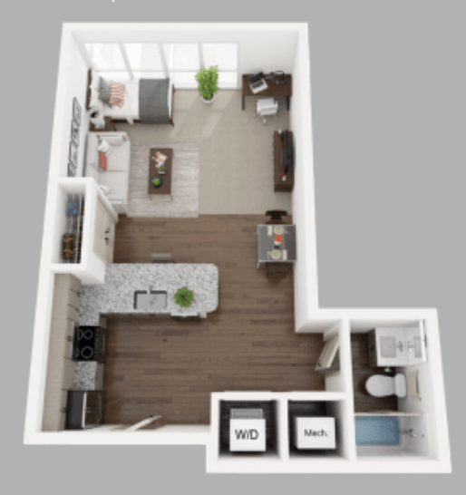 Studio 1 Bathroom Apartment for rent at Anvil 38 in Lafayette, IN