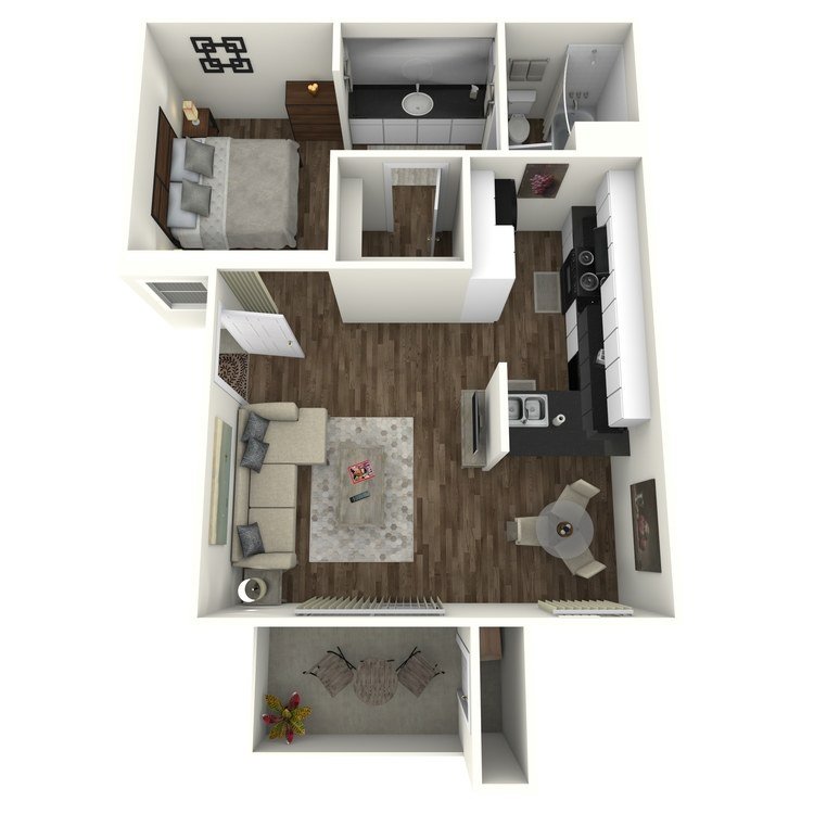 Studio 1 Bathroom Apartment for rent at Country Hills Apartment Homes in Brea, CA