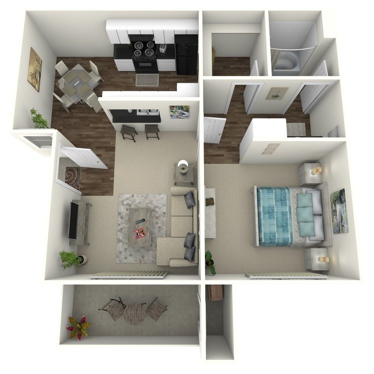 1 Bedroom 1 Bathroom Apartment for rent at Country Hills Apartment Homes in Brea, CA